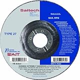 United Abrasives/SAIT 20046 Type 27 4-1/2-Inch by 1/4-Inch by 7/8-Inch Attacker Depressed Center Whe
