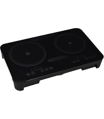 Amazon | CCTV アイリスオーヤマ 2口IHコンロ ブラック IHK-W1-B