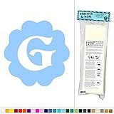 レターG初期 – Fun Inフラワーキッズ用ガールズベビールーム – ビニールステッカーデカール壁アート装飾 ブルー 061116W5353_IceBlue