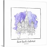 Inner円ギャラリー‐ Saint Basil 's Cathedral – Brushstroke Buildings 20" x 20" 2415494_1_20x20_none