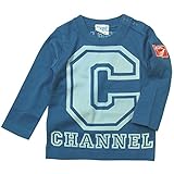 《H28秋冬物》 CHANNEL(チャンネル) 天竺チャンネルCロゴPt長袖Tシャツ 100cm/ネイビー NO.CN-6410