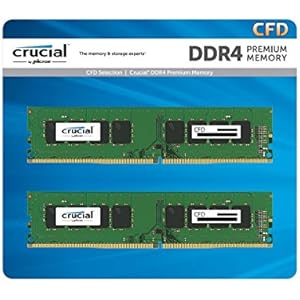 CFD販売 Crucial by Micron デスクトップPC用メモリ DDR4-2666 (PC4-21300) 8GB×2枚 288pin DIMM 無期限保証 相性保証 W4U2666CM-8G