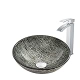 Vigo vgt826容器シンクと蛇口コンボ16 – 1 / 2 "チタン容器シンクwith Duri、 VGT826 1