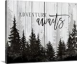 Amy Cummingsプレミアムシックラップキャンバス壁アート印刷題名Adventure Awaits 20" x 16" 2484683_24_20x16_none