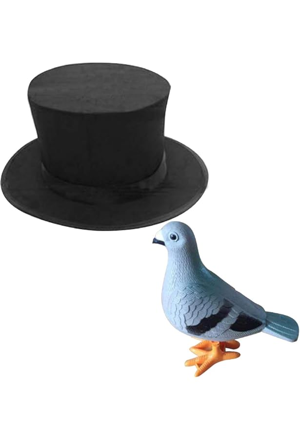 Amazon | 「Doowops」折りたたみトップハット マジシャン礼帽 黒 帽子