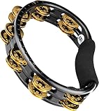 MEINL Percussion マイネル タンバリン Traditional ABS Tambourine Brass Jingles Black TMT1B-BK 【国内正規品】