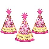 Girl子犬犬 – Mini円錐ベビーシャワーまたは誕生日パーティー帽子 – スモールLittle Party Hats – 10のセット