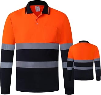 ANSI Class 2 Hi Vis Shirts Yellow Navy 