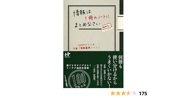 情報は1冊のノートにまとめなさい 100円でつくる万能 情報整理ノート Nanaブックス 奥野 宣之 本 通販 Amazon