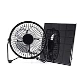 NUZAMAS 3W 6Vソーラーパネルキャンパーキャンプ用ヨット温室ドッグハウスチキンハウス換気扇