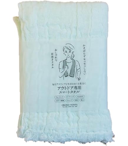Amazon｜おぼろタオル アウトドア専用 スマートタオルネイビー