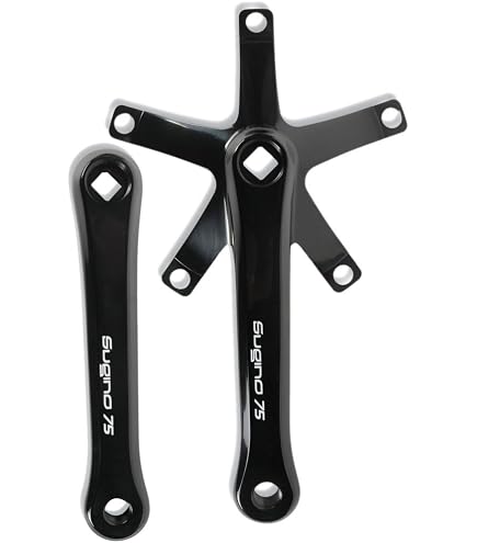 Amazon | SUGINO(スギノ) クランクセット SG75 144 (ABK) 165mm
