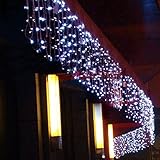 Fuloon 6M x 1M 256 LED Outdoor Party christmas xmas String Fairy Wedding Curtain Light 8 Modes (Whit