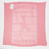 (セラナ) Selana オーガニックコットン透かし編みブランケット　くま　フラワーピンク ワンサイズ(約80×80cm)