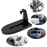 aijiaye車Doorstep Vehicle Folding Ladder Safteyハンマー関数に簡単アクセス車屋上roof-rack、Doorstep車用、ジープ、SUV、非常に便利旅行ツー