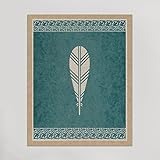 HAMMER PRESS ハンマープレス アメリカ発 おしゃれで温かみのあるアートプリントポスター feather 【正規輸入品】