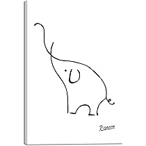 Amazon.co.jp: アートパネル ピカソ ポスター 絵画 象 絵画 インテリア
