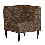 arne ダイニングチェア ソファー L字 カウチソファー コーナーソファー 日本製 完成品 LUNCH コーナー ダークブラウン脚 迷彩 ブラウン