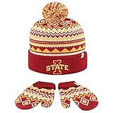 ニットIowa State Cyclones幼児用ビーニーとグローブセット