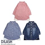 (ディラッシュ) DILASH春'16/綿麻カルゼ長袖シャツワンピース 80 ピンク
