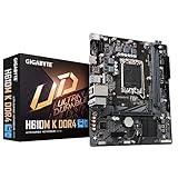 Gigabyte H610M K DDR4マザーボード - Intel Core 第14世代CPU、最大3200MHz DDR4、PCIe 3.0 M.2、GbE LAN、USB 3.2 Gen 1に対応。