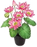 ポピー お彼岸・お盆に 仏花 造花 ロータスポットL ピンク FBC-8067P