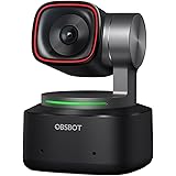 OBSBOT Tiny 2 Webcam 4K Voice Control PTZ, AI Tracking Multi-mode & Auto Focus, Web Camera with 1/1.5'' Sensor, Gesture Contr