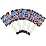 16キー　4 x 4　膜　スイッチキーパッド　マトリックスアレイ　マトリックスキーボード　arduino用 77*70mm （5個）