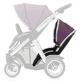 Oyster Max 2 Lie-Flat Tandem Seat Colour Pack, Damson by Oyster