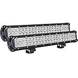 Nilight Light Bar 2PCS 20 Inch 126W LED Lights Spot Flood Combo Led Off Road Driving Lights Led Fog 