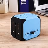 Hanbaili ワールドワイドトラベルパワー ACウォールコンセントアダプタ充電器 折り畳み式プラグ付き