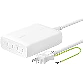 Belkin 200W GaN急速充電器 4ポート(140W USB-C×2 & 60W USB-C×2) 最大200W PD3.1 高速充電対応 PPS対応 MacBook Pro/MacBook Air/iPad Pro/iPhone/Andro