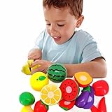 Tenworld Baby Educational Toy Gift 1 Set Cutting Fruit Vegetable Pretend Play by Tenworld