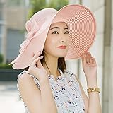 Hatrita-J 日除けの女夏は日焼け止めビーチ帽子の海辺には、紫外線の折り畳むには、太陽の帽子を、外遊には、ビーチ帽子を防ぐために g