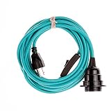 Swag Light - Hanging Pendant Light Cord Kit by Color Cord Company - Choose from multiple colors - Tu