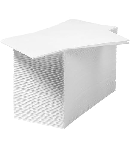 Amazon | 8折カラー8折2プライペーパーナプキン「白無地」（50枚
