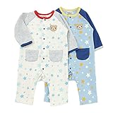 Piccolo (ピッコロ) カバーオール (70～80cm) キムラタンの子供服 サックス 80 (34053-161a)