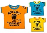 (ブーマート)BOO MART サーフBOOプリント 半そでTシャツ 100cm ブルー