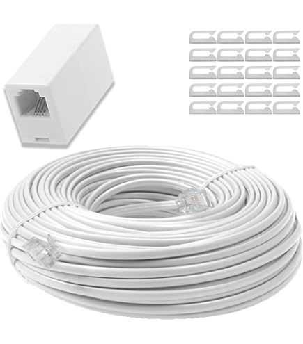 ★送料無料　新品★沖電線モジュラーケーブル6極2芯　FTC2(白）100M　2個 NEC Aspire ビジネスホン通販 ECMART.JP / FTC2 沖電線