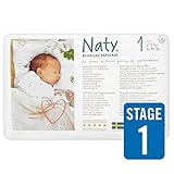 Naty by Nature Babycare Size 1 Newborn Nappies 2-5kg 26 per pack by Nature