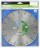 Norton Charger Segmented Rim Diamond Blade, 9" Diameter x 0.090" Thickness x 7/8-5/8, 0.393" Segment