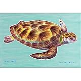 Green Sea TurtleアウトドアWall Hanging 24 X 30