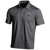 NCAAメンズゆったりフィットストライプポロ M ブラック