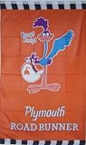 新しい3 ftx5ftオレンジPlymouth Road Runner Banner Flag Sign