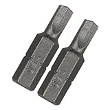 Vermont American 15343 Type Clutch Size 3/16-Inch with 1-Inch Length Extra Hard Screwdriver Bit, 2 P