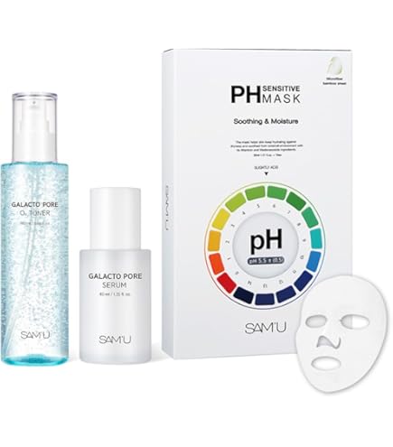 Amazon.co.jp: SAM'U サミュ 3種 フェイスケア スキンケア セット 保湿
