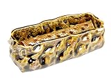 【有田焼】茶彩手捻り 筒型花器