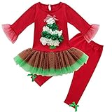 (アイム)iiniim　ベビー ガールズ クリスマス チュチュトップス パンツ セット 可愛い 祭り 誕生日 プレゼント 聖夜 イブ キッズ用 コスチューム 着ぐるみ 衣装 新生児用 記念写真 小道具