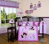 Boutique Girl Teddy Bear 13PCS CRIB BEDDING SET by GEENNY [並行輸入品]