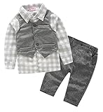 (コ-ランド) Co-land 子供服 男の子 上下 3点セット 長袖 シャツ ベスト パンツ 紳士服 新生児 キッズ ベビー服 フォーマル スーツ 90